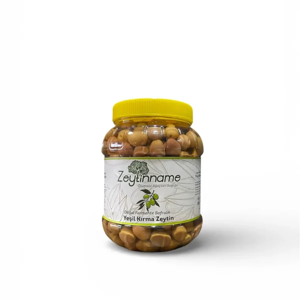 Doğal Fermante Yeşil Kırma Zeytin