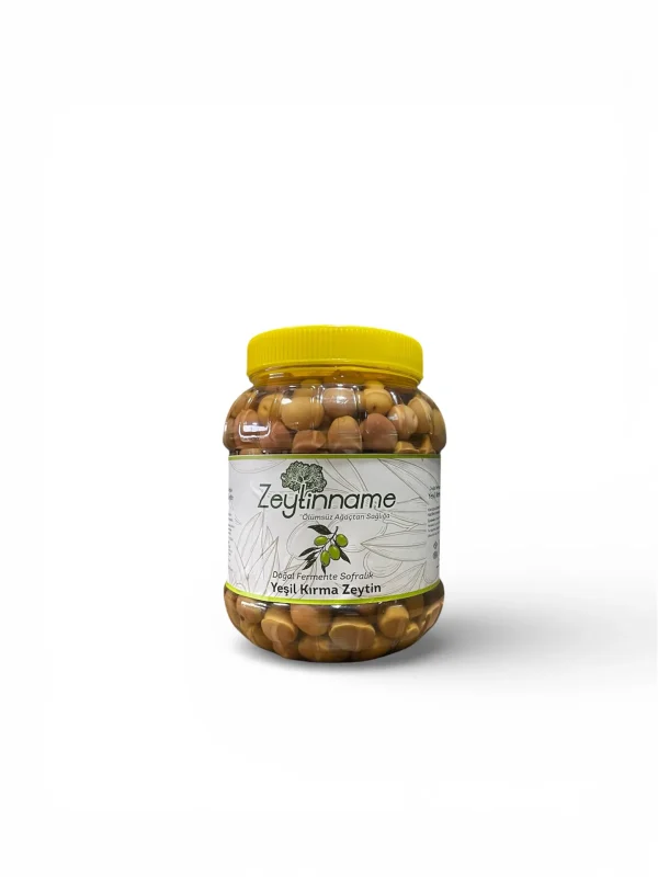 Doğal Fermante Yeşil Kırma Zeytin
